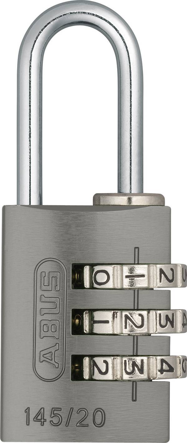 Vorhängeschloss - Modell 145 - zum Absichern von Wertgegenständen oder Bereiche - SL 3 - SB 22,5 - BB 9 - BH 22 - BS 3 - SS 13,5 - SH 52,5 mm