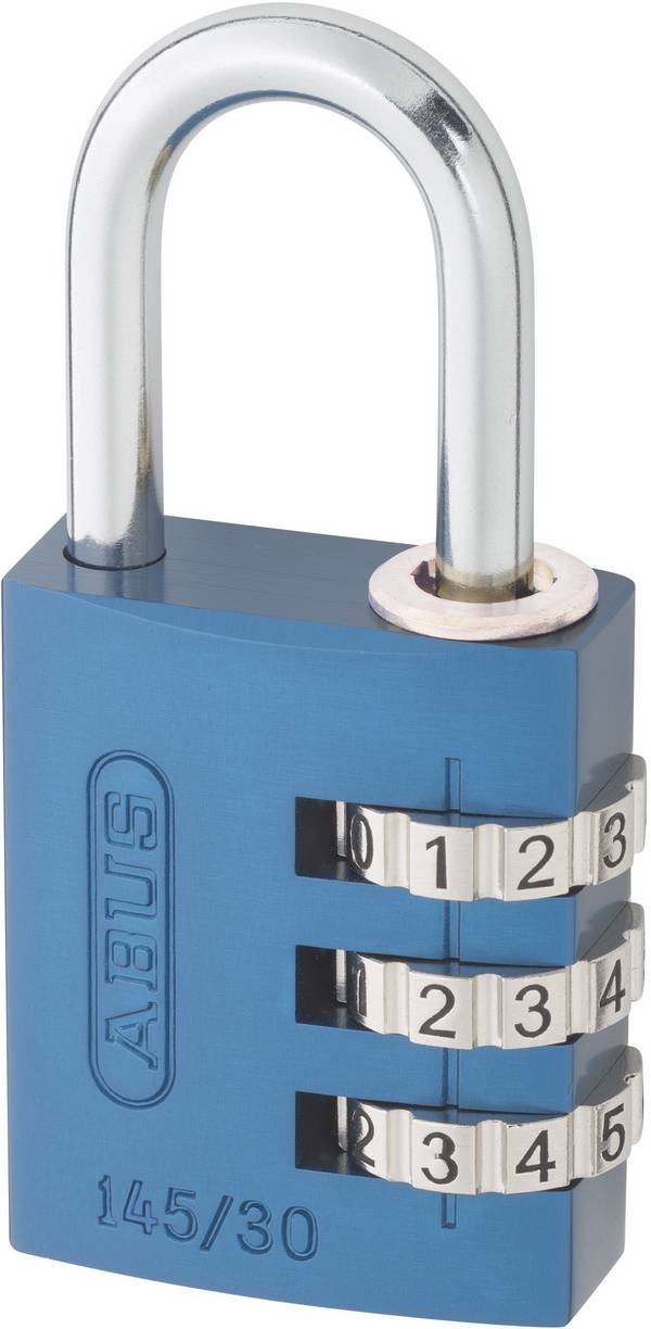 ABUS ABVS46614 Vorhängeschloss 31.5 mm    Blau Zahlenschloss