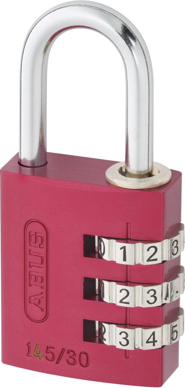 ABUS ABVS46615 Vorhängeschloss 31.5 mm Rot Zahlenschloss