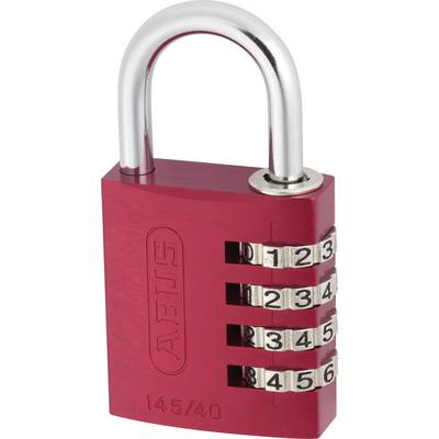 ABUS ABVS48813 Vorhängeschloss 41.5 mm    Rot Zahlenschloss