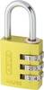 ABUS ABVS46618 Vorhängeschloss 31.5 mm Gelb Zahlenschloss