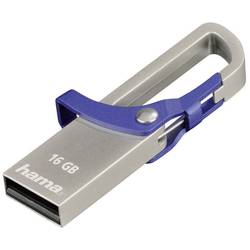 Image of Hama FlashPen Hook-Style USB-Stick 16 GB Blau 123920 USB 2.0