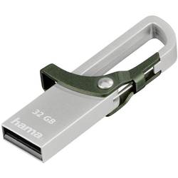 Image of Hama FlashPen Hook-Style USB-Stick 32 GB Grün 123921 USB 2.0
