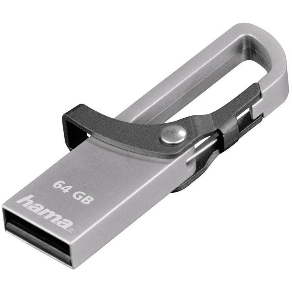 Hama Hook Style 64 GB USB-stick Grijs USB 2.0