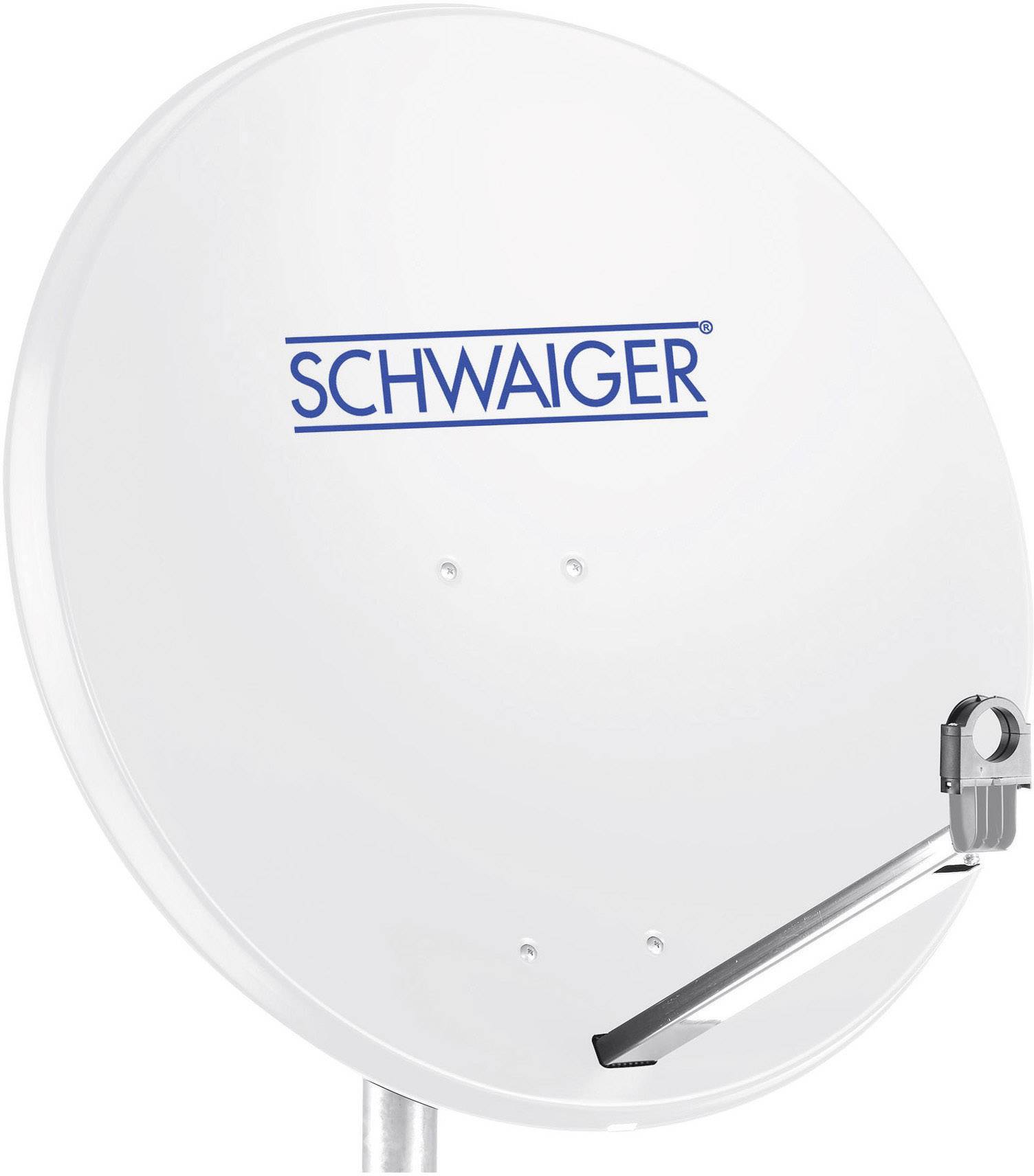 SCHWAIGER SAT-Spiegel 85cm, Alu Hellgrau