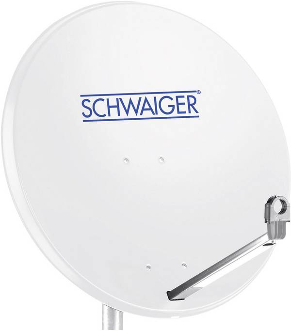 Schwaiger SPI998.0 SAT Antenne 75 cm Reflektormaterial: Aluminium Hellgrau