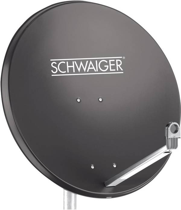 Schwaiger SPI998.1 SAT Antenne 75 cm Reflektormaterial: Aluminium Anthrazit