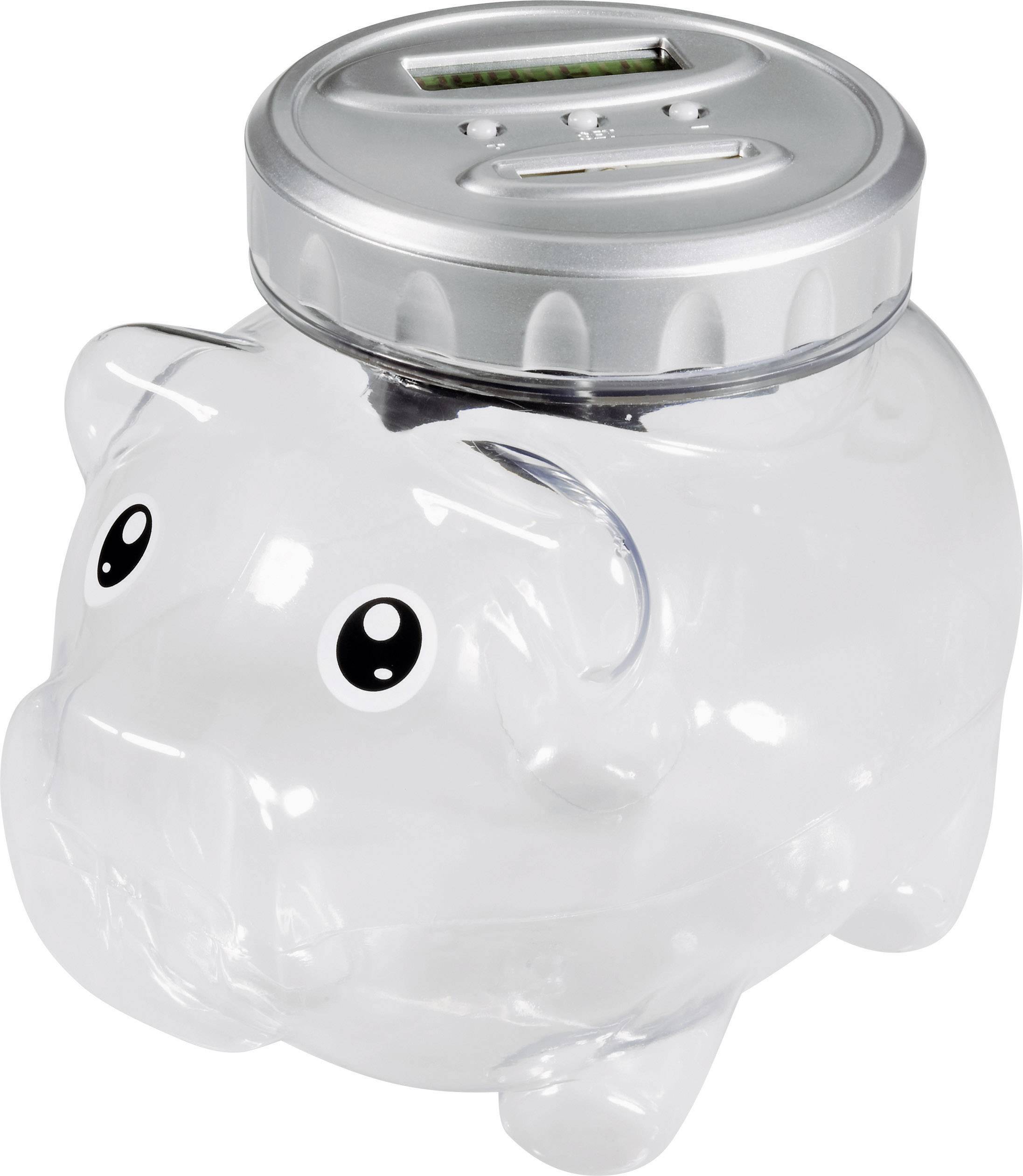 DATOZA Sparschwein Mit Vortex - Transparente Spardose Mit Spiralförmigem Münzeffekt