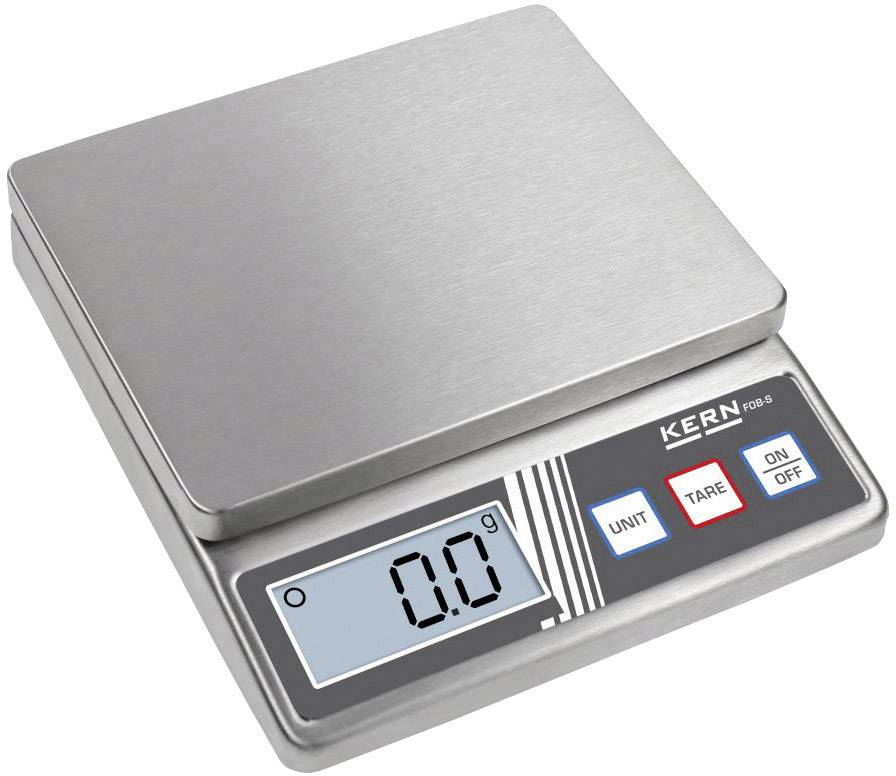 KERN Briefwaage Kern FOB 500-1S Wägebereich (max.) 0.5 kg Ablesbarkeit 0.1 g netzbetrieben, batterie