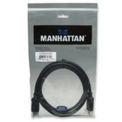 'Manhattan' Markenverpackung mit schwarzem HDMI-Kabel.
