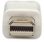 Manhattan Mini-DisplayPort / DisplayPort Adapterkabel Mini DisplayPort Stecker, DisplayPort Stecker 1.00 m Weiß 324724-C-3