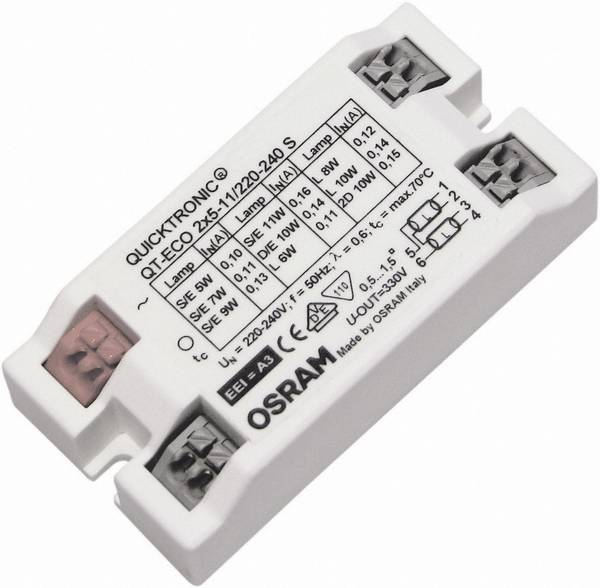 OSRAM HOMELIGHTING Leuchtstofflampen, Kompaktleuchtstofflampe 4050300821504 EVG 22 W (2 x 11 W)