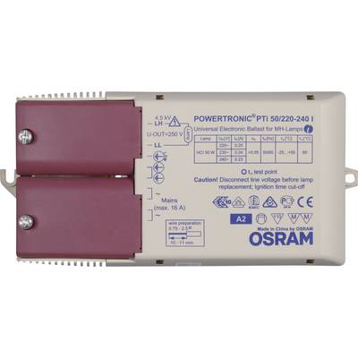 OSRAM Hochdruckentladungslampe EVG  50 W (1 x 50 W) mit Zugentlastung 