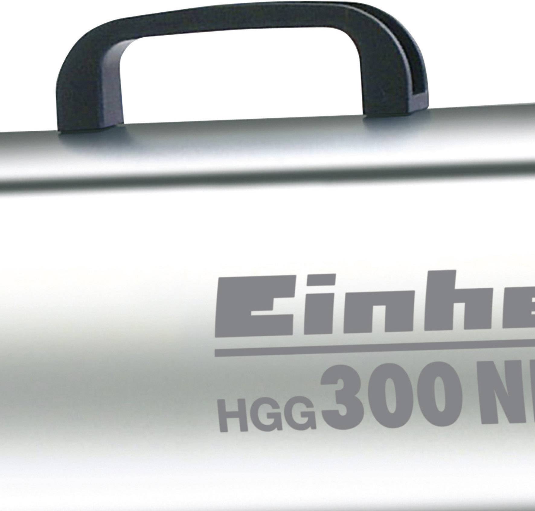 Silberner Metallkoffer mit Griff, darauf der Schriftzug 'Cinher HGG300 NIR', deutet auf eine zugehörige Produktserie hin.