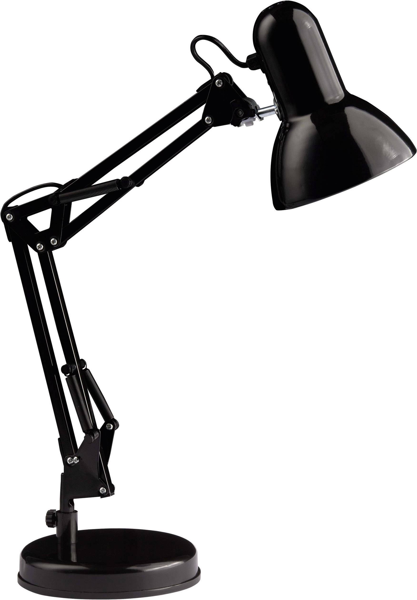 BRILLIANT Tischlampe Energiesparlampe, Glühlampe E27 40 W Brilliant Henry Schwarz