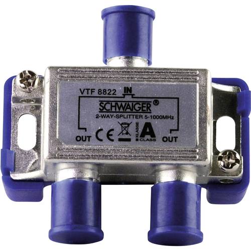 Schwaiger VTF8822 Kabel-TV Verteiler 2-fach 5 - 1000 MHz