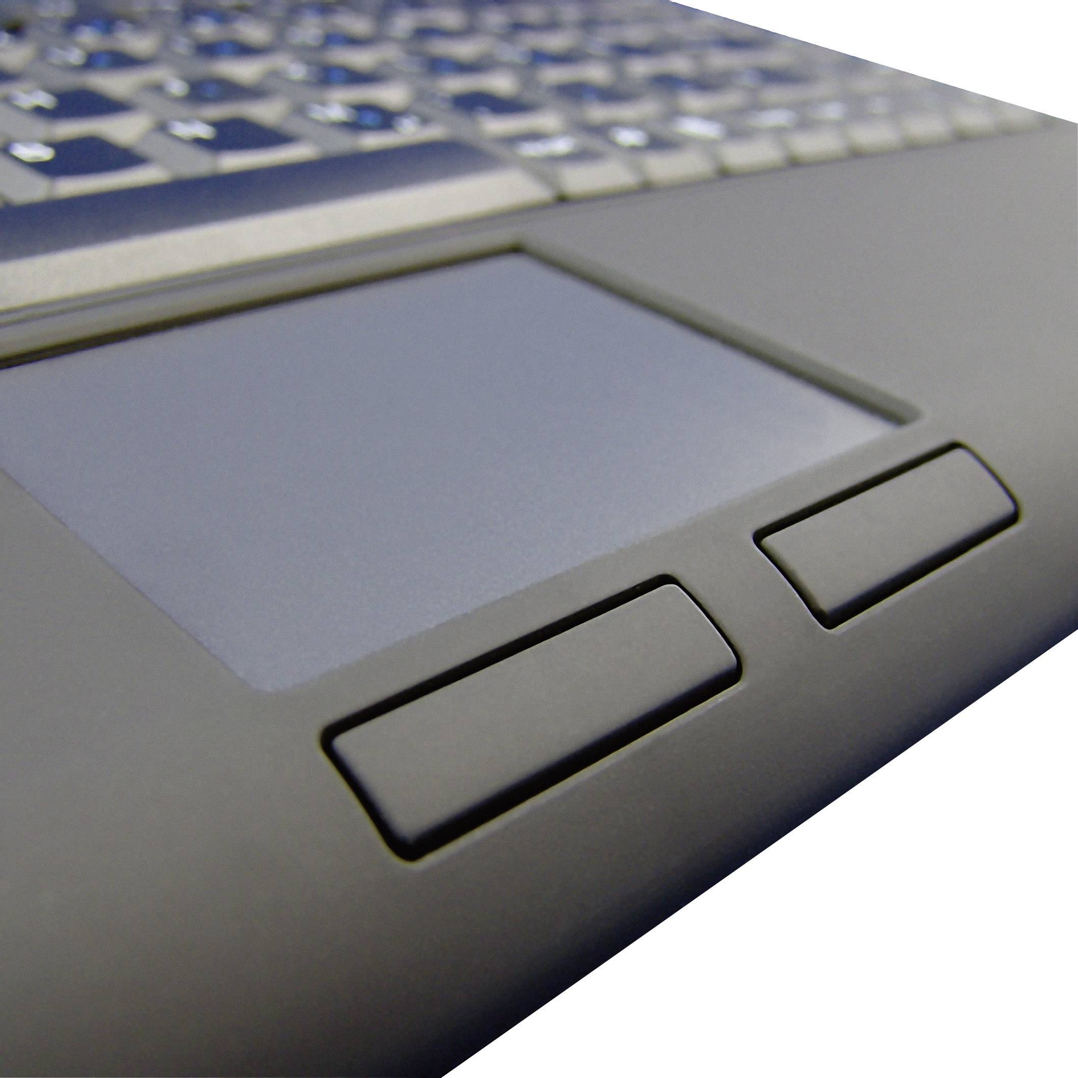 Keysonic ACK-540U+ USB Tastatur Deutsch, QWERTZ Schwarz Integriertes Touchpad, Maustasten-1