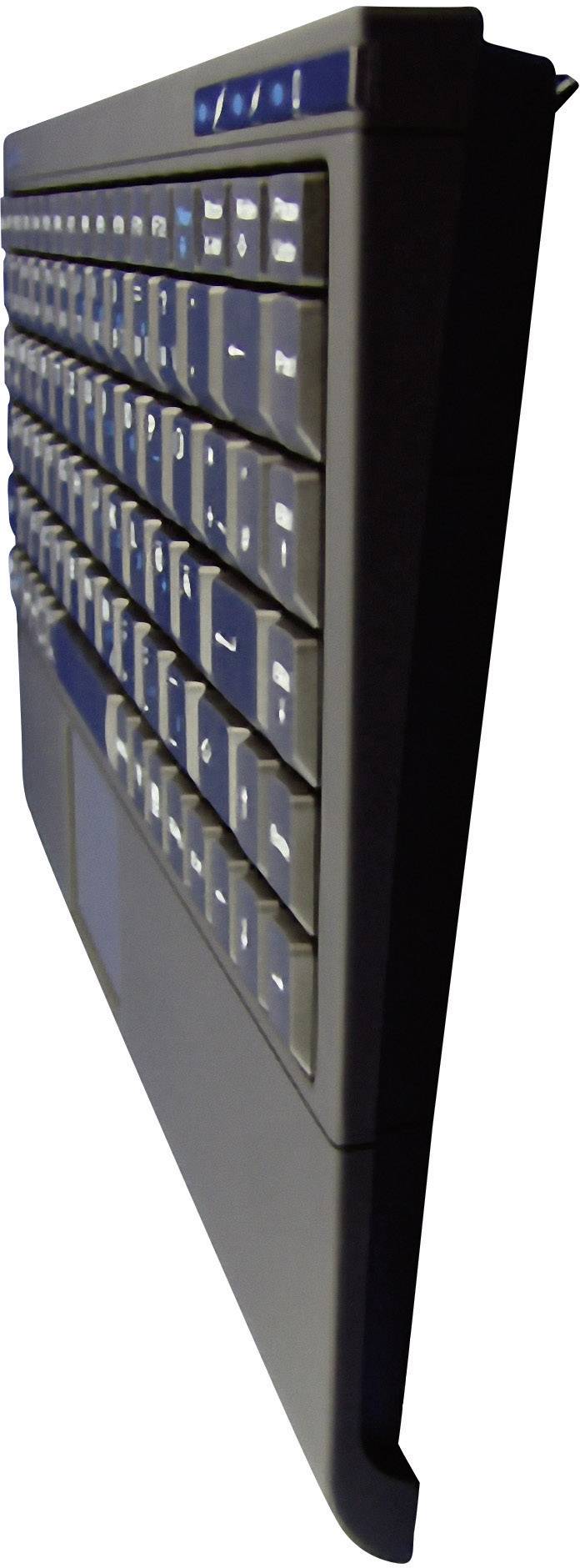 Keysonic ACK-540U+ USB Tastatur Deutsch, QWERTZ Schwarz Integriertes Touchpad, Maustasten-4