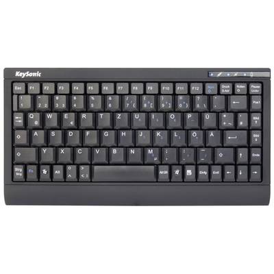 Keysonic ACK-595C+ USB Tastatur Deutsch, QWERTZ Schwarz  