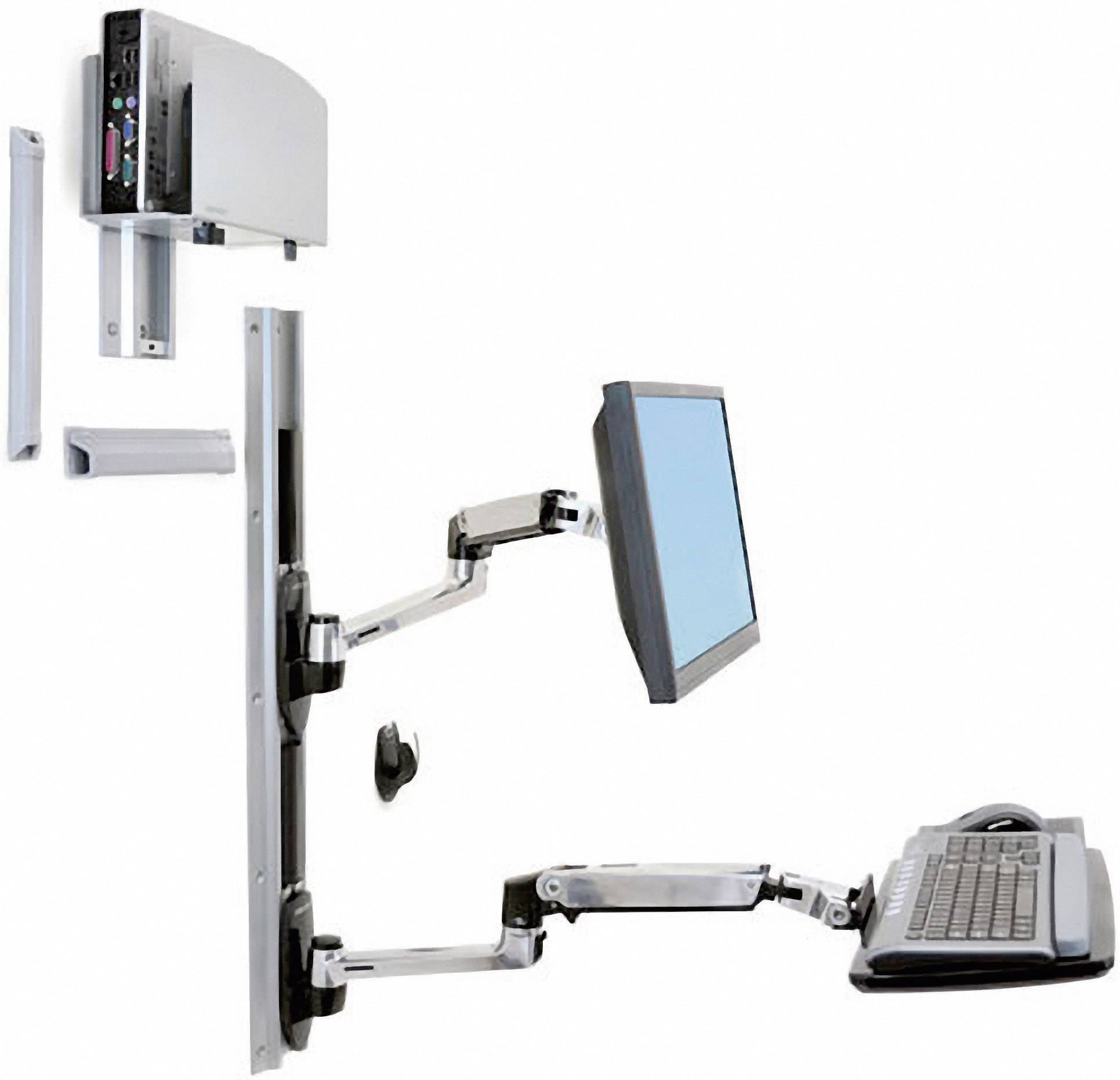 Ergotron LX 1fach Monitor-Wandhalterung 30,5 cm (12) - 81,3 cm (32)  Höhenverstellbar, Tastaturablage, Neigbar, Schwenk kaufen