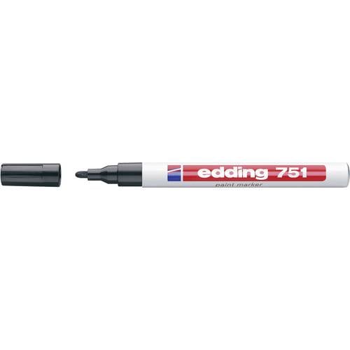 Edding 751 4-751-1-1001 Lackmarker Schwarz 1 mm, 2 mm