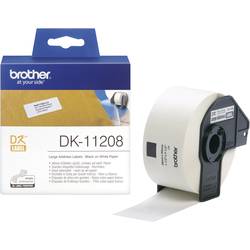 Image of Brother DK-11208 Etiketten Rolle 90 x 38 mm Papier Weiß 400 St. Permanent DK11208 Adress-Etiketten