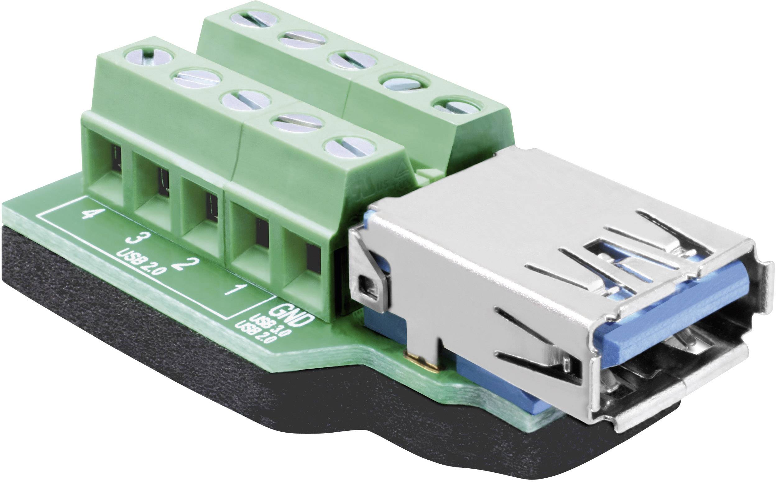 USB 3.0 Typ-A Buchse auf Terminalblock 10...-0