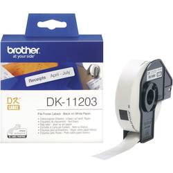 Image of Brother DK-11203 Etiketten Rolle 17 x 87 mm Papier Weiß 300 St. Permanent DK11203 Ordnerregister-Etiketten