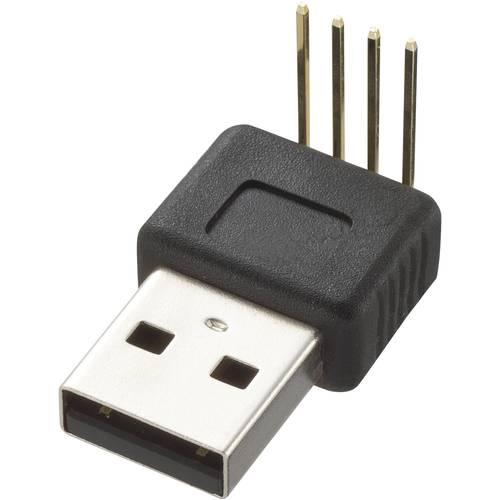 Thumbnail - USB-Steckverbinder Printmontage Stecker, gewinkelt Typ A 90° USB-Stecker Typ A, 90° 774866 TRU COMPONENTS Inhalt: 1 St.