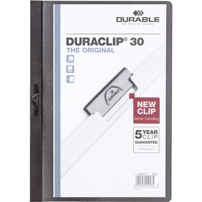 Durable Klemmmappe DURACLIP 30 - 2200 220001 DIN A4 Schwarz