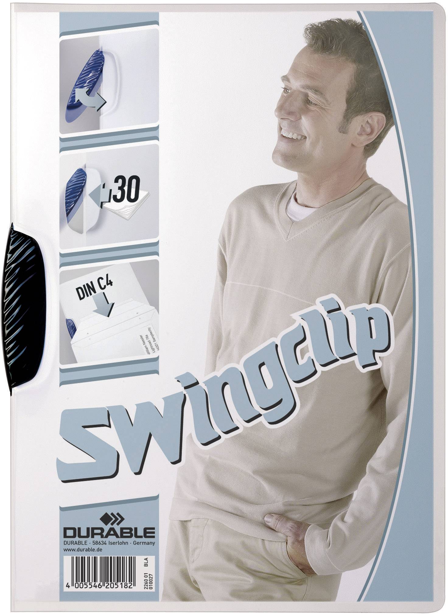 Klemmmappe SWINGCLIP DIN A4 max. 30Bl. Klemme sw-0