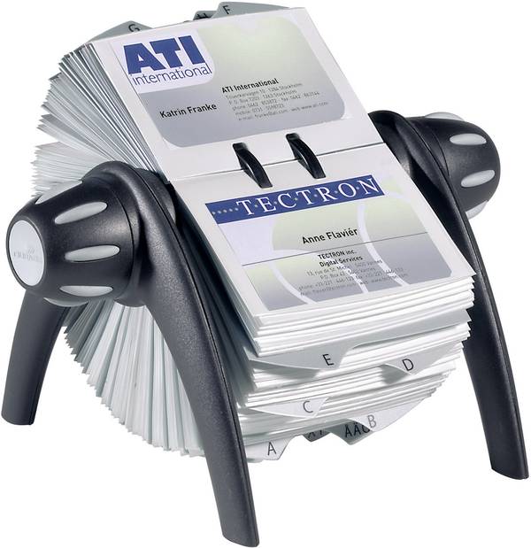 Rollkartei VISIFIX FLIP Kunststoff schwarz