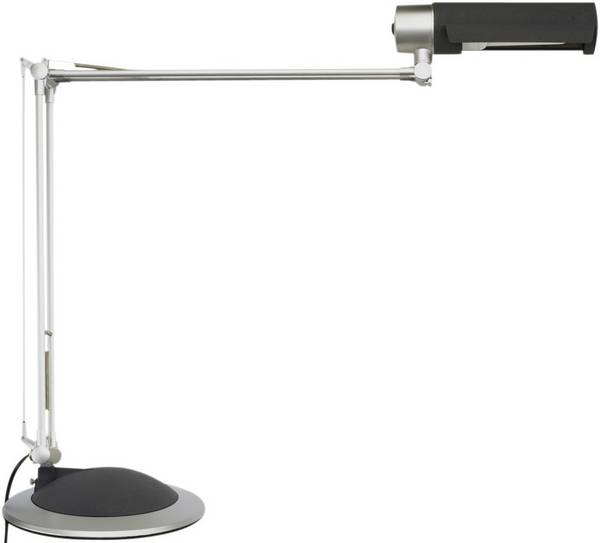 Maul MAULoffice 8215095 Schreibtischleuchte Energiesparlampe E27 20 W  Silber, Schwarz