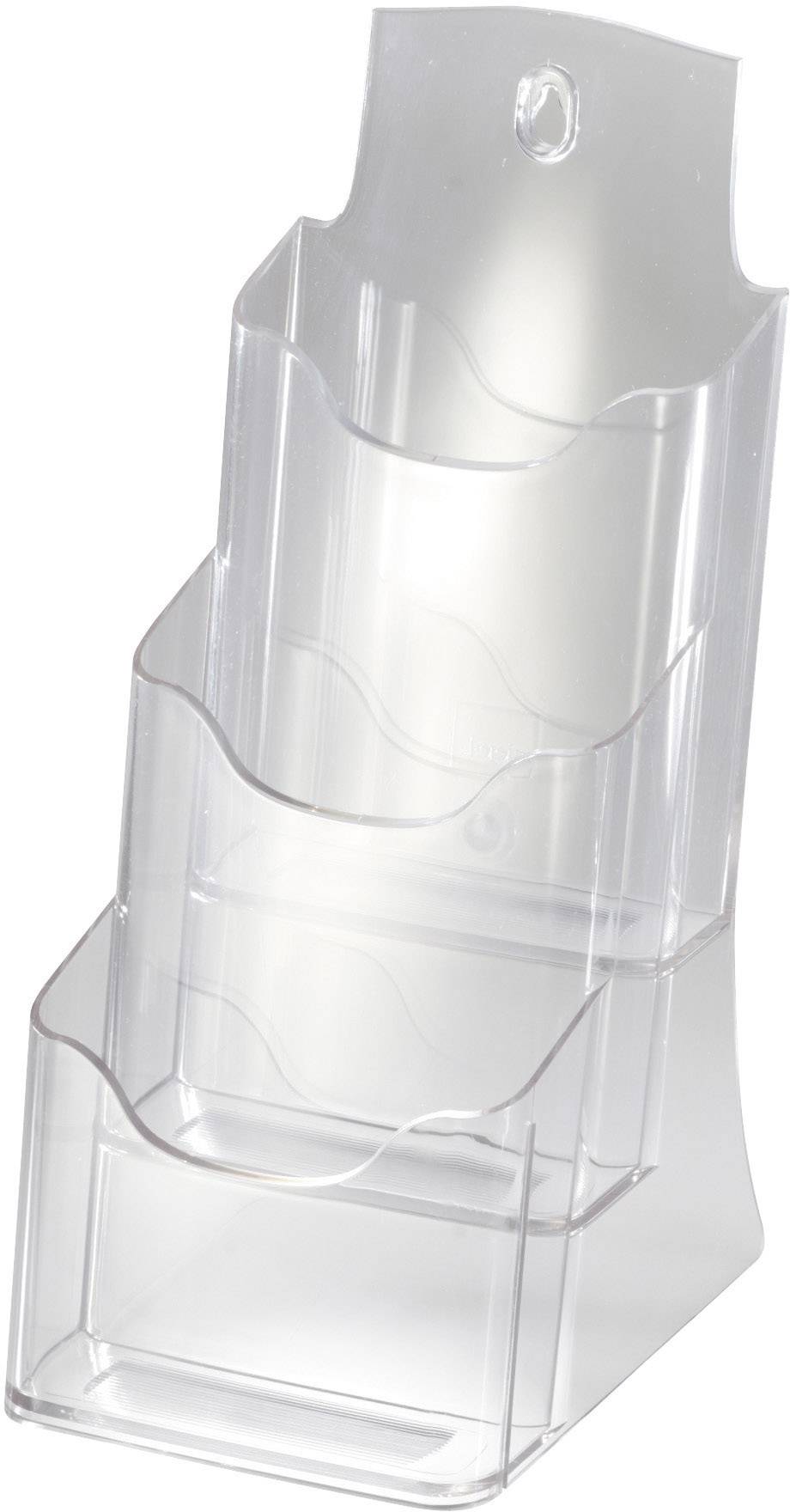 SIGEL Tischprospekthalter LH133 für DIN lang 3Fächer Arcyl glasklar-0