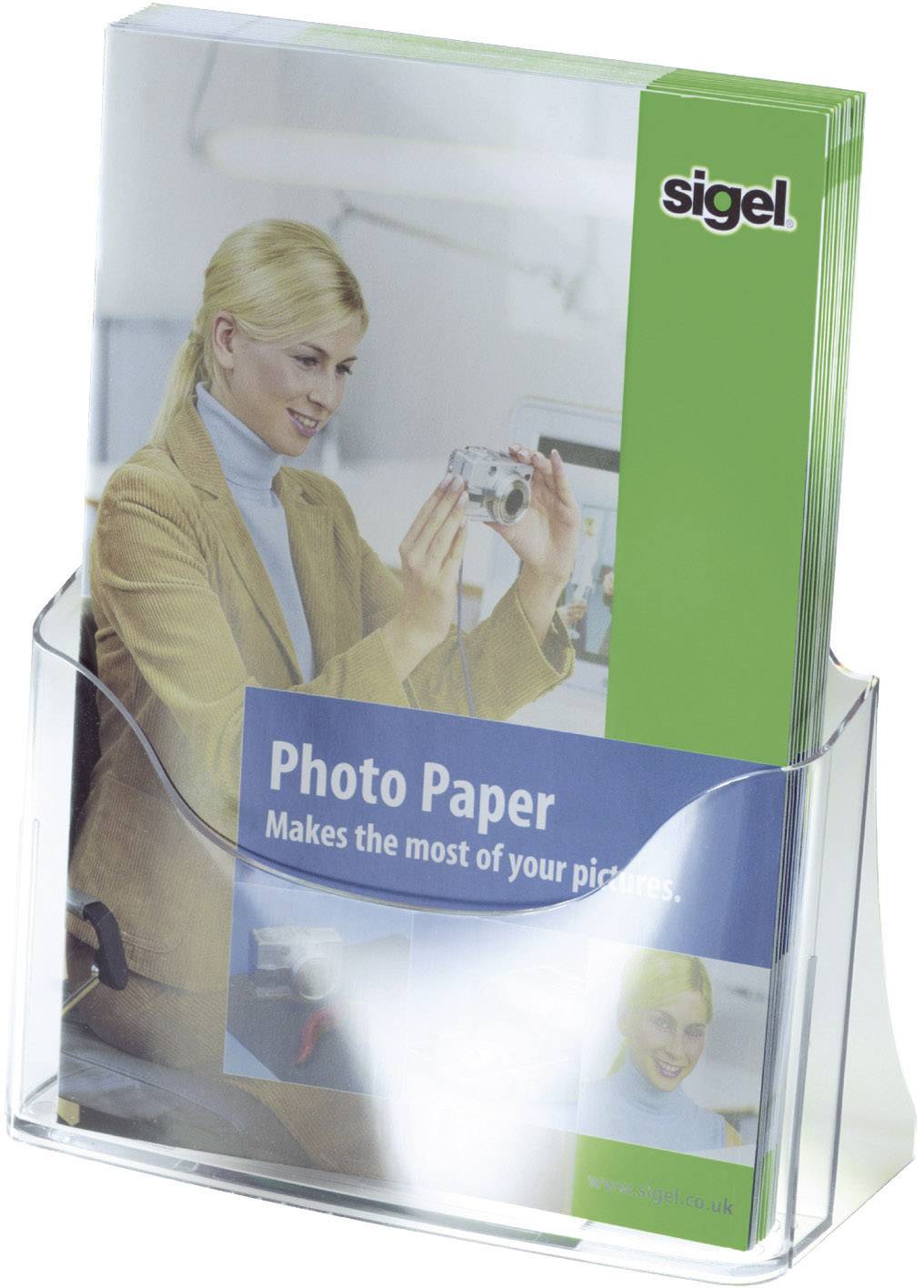 Prospekthalter für DIN A4 1Fach Acryl glasklar-0