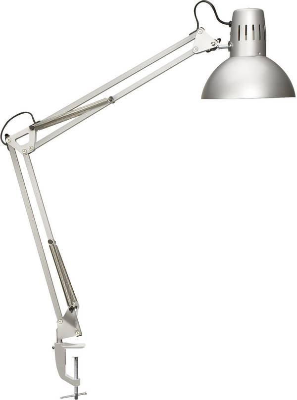 Maul MAULstudy 8230595 Klemmleuchte Energiesparlampe E27 60 W Silber