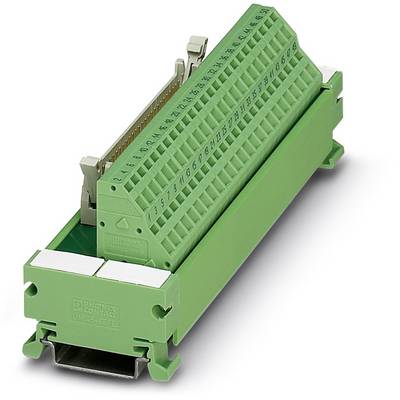 Grünes elektronisches Steckmodul zur Verdrahtung, mit nummerierten Anschlüssen für industrielle Anwendungen.