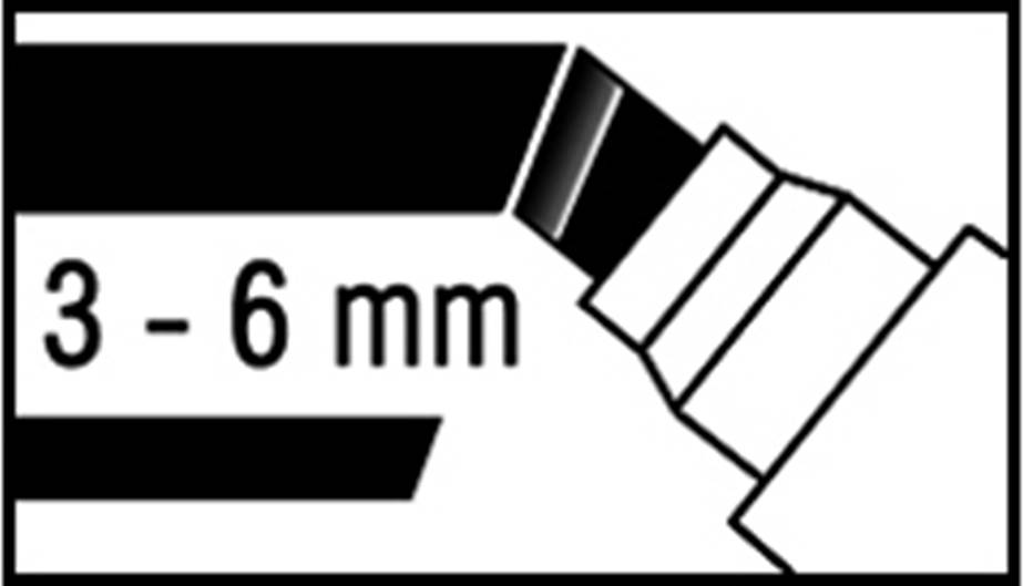 Symbolbild für Flipchart-Marker-Set XXL Keilspitze sortiert VE=4 Stück
