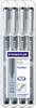 Staedtler 308 WP4 308 WP4 Fineliner Schwarz 0.1 mm, 0.3 mm, 0.5 mm, 0.7 mm 4 St.
