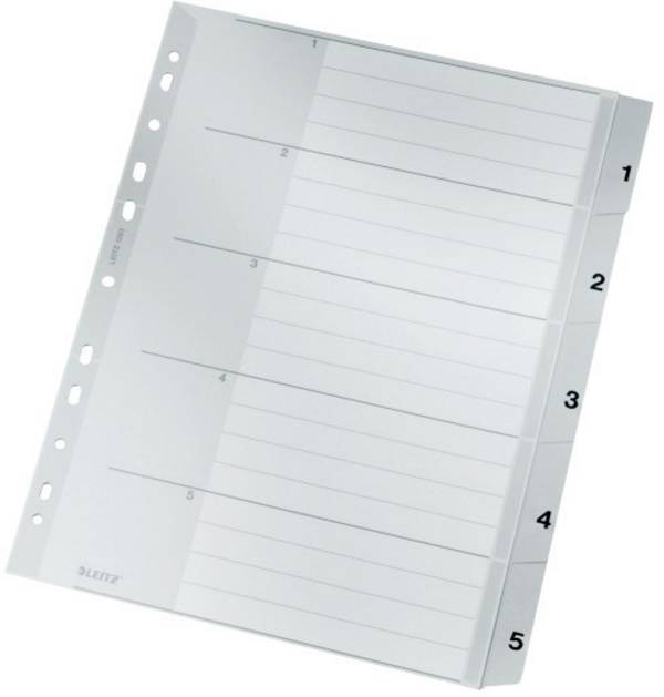 ESSELTE LEITZ - Leitz - Trennelement - 5 Teile - vorgedruckt: 1-5 - für A4 Extra (235 × 322 mm)