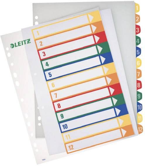 Falken Kartonregister Register Zahlenregister farbig A4 1-5,1-6,1-10,1-12 