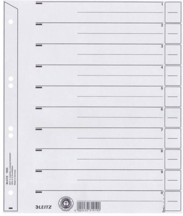 Leitz Trennblatt  16500285 DIN A4  1 St.