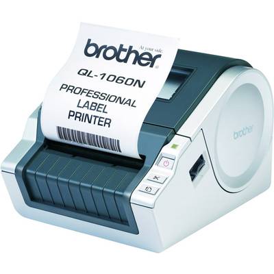 Brother QL-1060N Etiketten-Drucker  Thermodirekt 300 x 300 dpi Etikettenbreite (max.): 102 mm USB, LAN