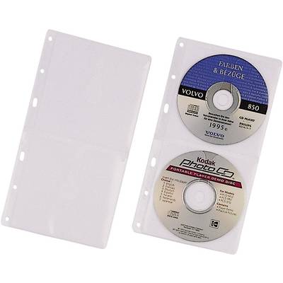 Durable CD/DVD Ordner-Hülle 520319 2 CDs/DVDs/Blu-rays Transparent Polypropylen 5 St.