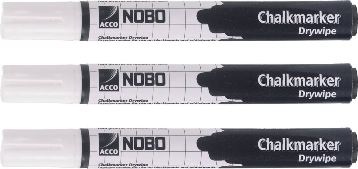 nobo Kreidemarker, nass abwischbar, weiß (5532374)-0