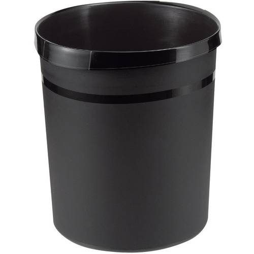 HAN Papierkorb GRIP 18190-13 18 l (Ø x H) 312 mm x 350 mm Polypropylen Schwarz 1 St.