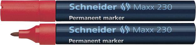 Schneider Permanentmarker Maxx 230 123002 Rundspitze 1-3mm rot