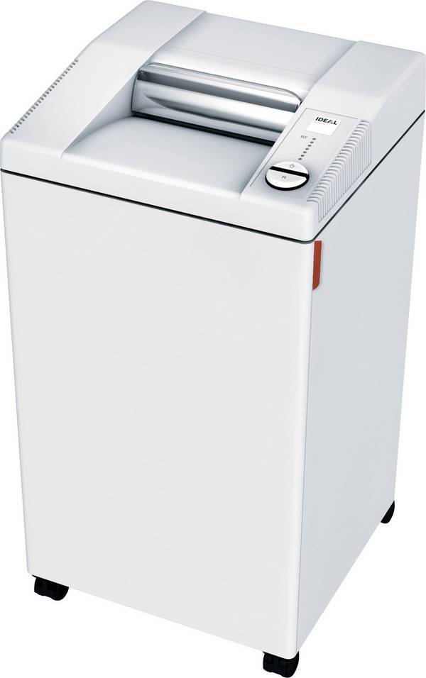 Ideal Office 2604 Aktenvernichter 28 Blatt Streifenschnitt 4 mm P-2 100 l Vernichtet auch Büroklammern, CDs, DVDs, Heftklammern, Kreditkarte