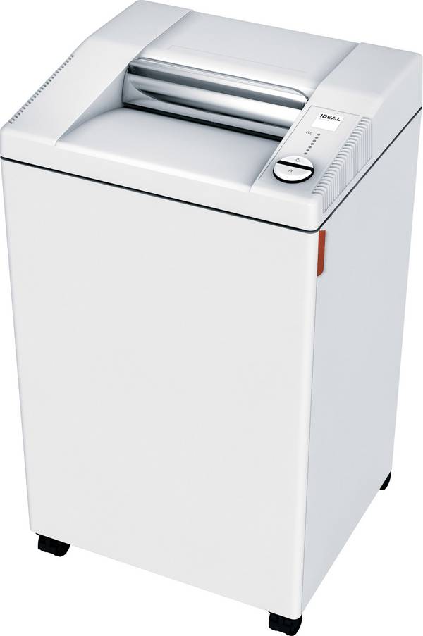 Ideal Office 3104 Aktenvernichter 28 Blatt Streifenschnitt 4 mm P-2 120 l Vernichtet auch Büroklammern, CDs, DVDs, Heftklammern, Kreditkarte