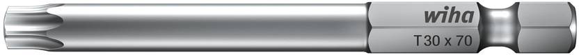 Wiha 7045-01 T20x70 10376 Torx-Bit T 20 Chrom-Vanadium Stahl gehärtet E 6.3 1 St.